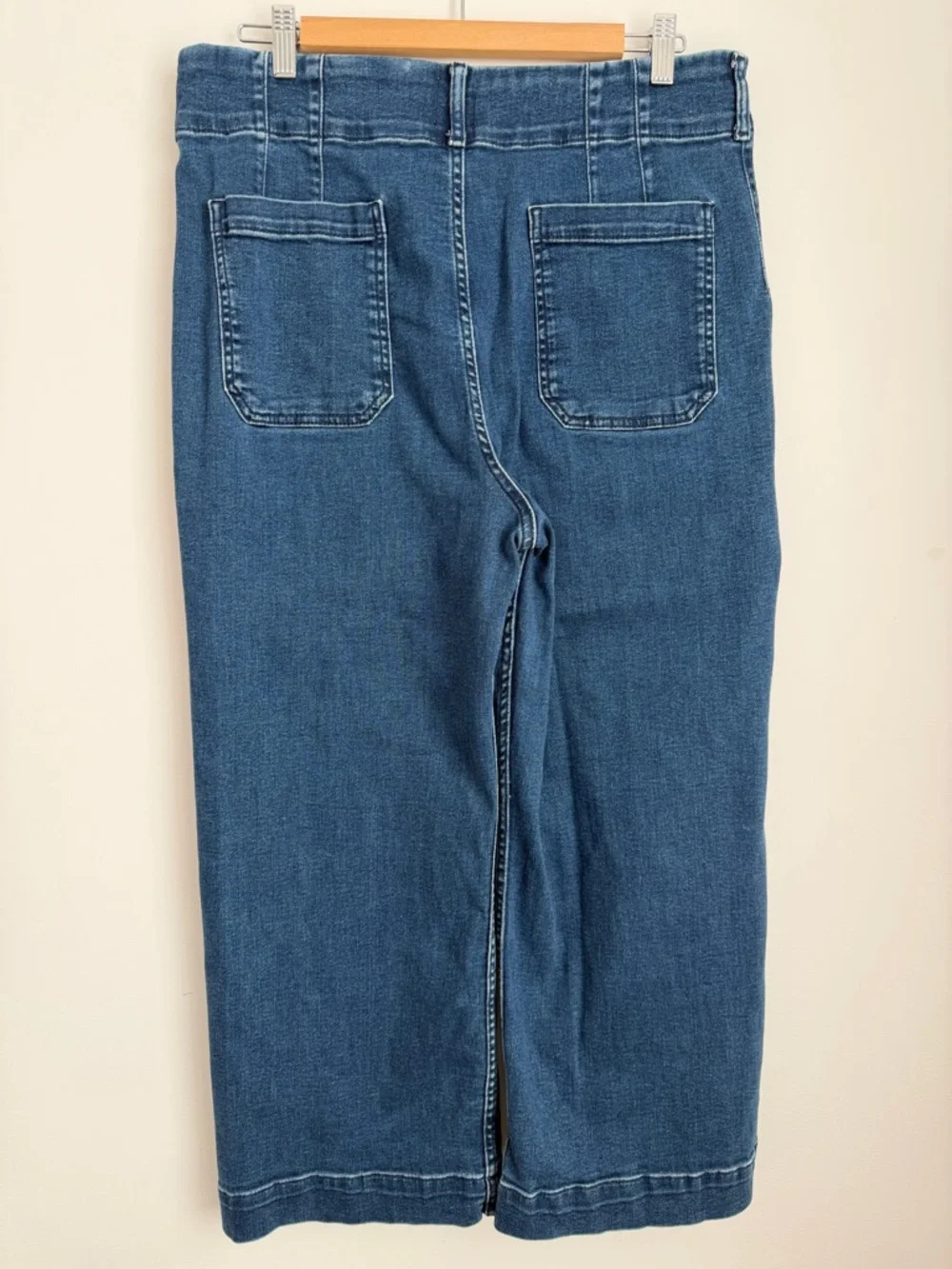 Anthropologie Maeve The Colette Crop High-Rise Wide-Leg Jeans Size 33 - Picture 4 of 12